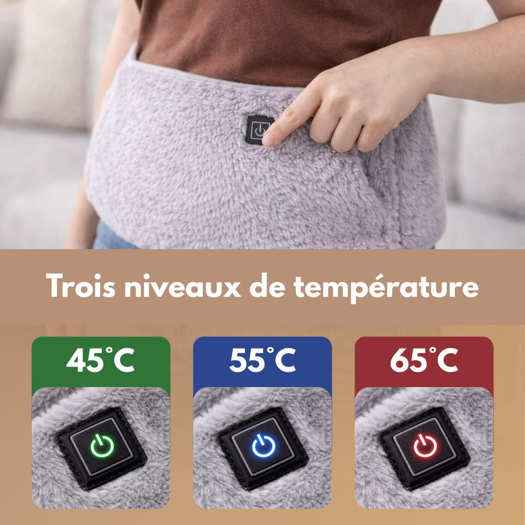 Ceinture chauffante de soulagement menstruelle